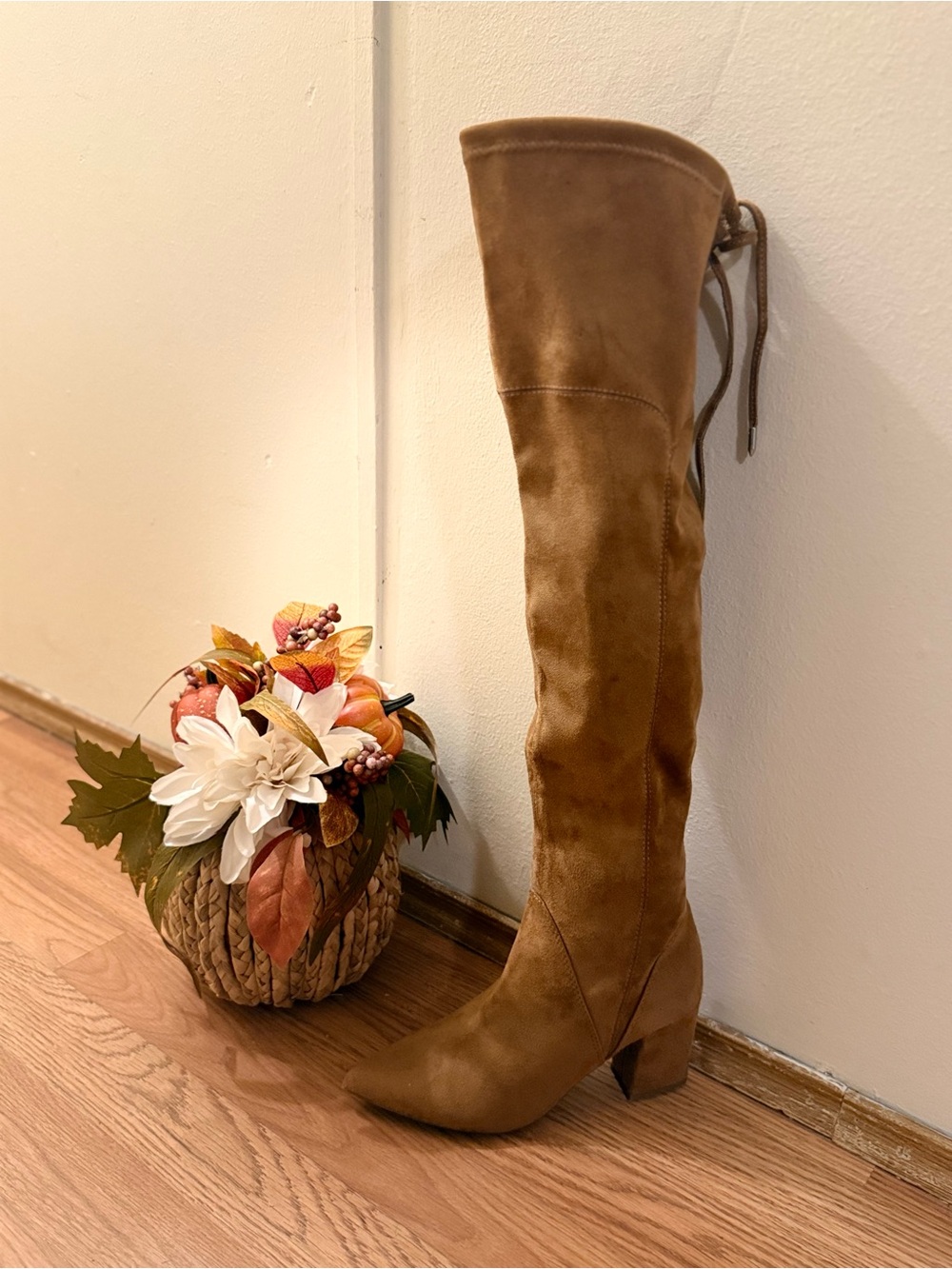 Marc Fisher Suede Over-the-Knee Boot - Tan 🤎